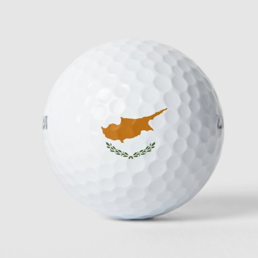 Cyprus vlag golfballen (Voorkant)