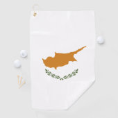 Cyprus vlag golfhanddoek (Insitu)