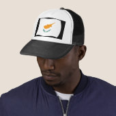 Cyprus Vlag Hoed Trucker Pet (In situ)