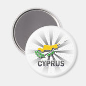 Cyprus Vlag Kaart 2.0 Magneet (Voorkant / Achterkant)