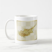 Cyprus Vlag + Kaart Mok (Links)