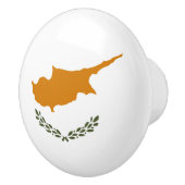 Cyprus Vlag Keramische Knop (Rechts)