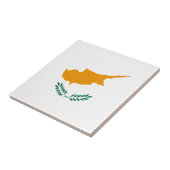 Cyprus - Vlag keramische tegel Tegeltje (Zijkant)