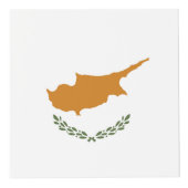 Cyprus vlag kubus (Rechts)