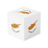 Cyprus vlag kubus (Achter hoekig)