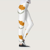 Cyprus Vlag Leggings (Rechts)