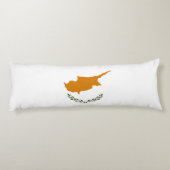Cyprus Vlag Lichaamskussen (Achterkant)