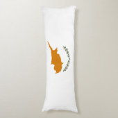 Cyprus Vlag Lichaamskussen (Voorkant Verticaal)