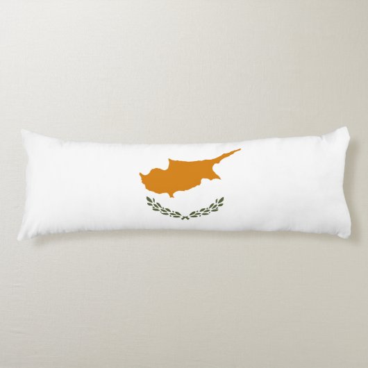 Cyprus Vlag Lichaamskussen (Voorkant)