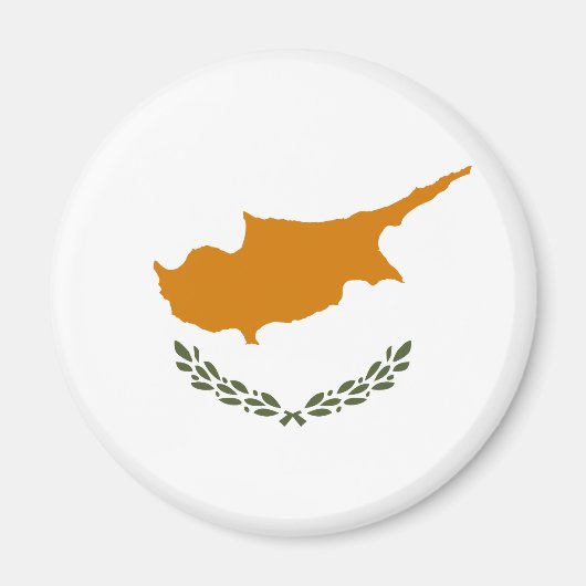 Cyprus Vlag Magneet (Voorkant)