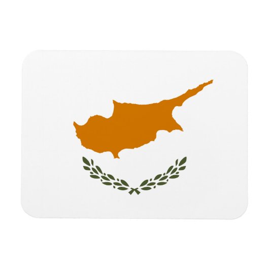 Cyprus Vlag Magneet (Horizontaal)
