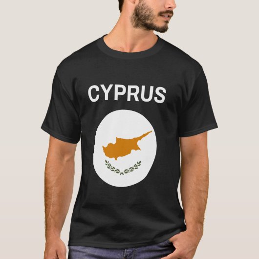 Cyprus Vlag Modern T-shirt (Voorkant)
