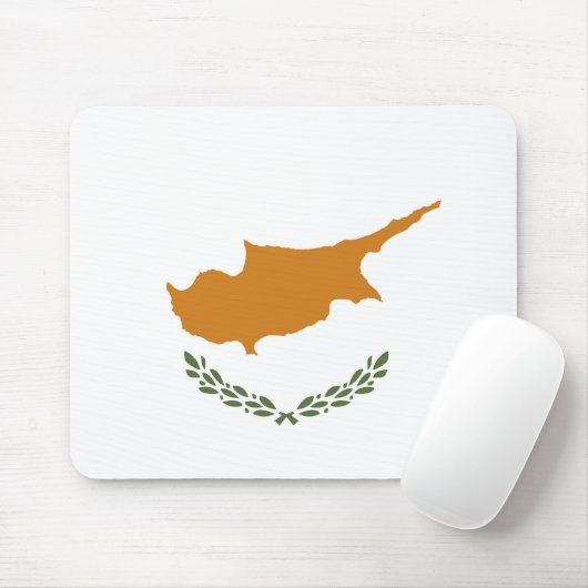 Cyprus vlag muismat (Met muis)