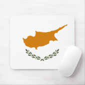 Cyprus Vlag Muismat (Met muis)