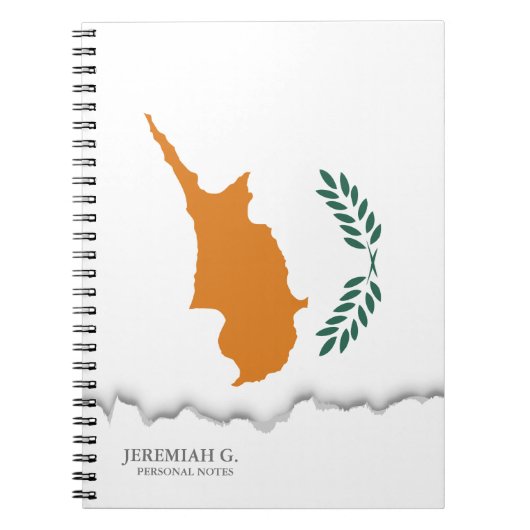 Cyprus Vlag Notitieboek (Voorkant)