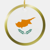 Cyprus vlag Ornament (Achterkant)