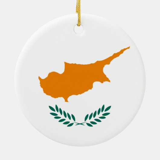 Cyprus vlag Ornament (Achterkant)