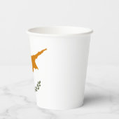 Cyprus Vlag Papieren Bekers (Achterkant)