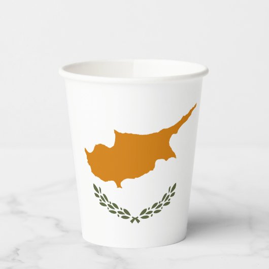 Cyprus Vlag Papieren Bekers (Links)