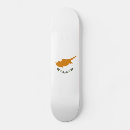 Cyprus Vlag Persoonlijk Skateboard (Voorkant)