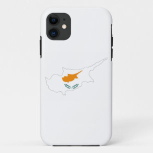 cyprus vlag plattegrond silhouet symbool Case-Mate iPhone case