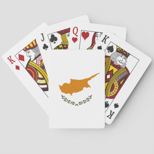 Cyprus Vlag Pokerkaarten (Achterkant)