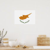 Cyprus vlag poster (Keuken)
