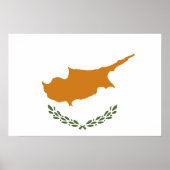 Cyprus vlag poster (Voorkant)