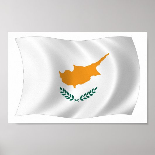Cyprus Vlag Poster Print (Voorkant)