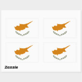 Cyprus Vlag Rechthoekige Sticker (Vel)