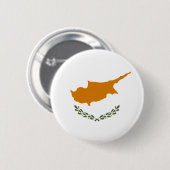 Cyprus Vlag Ronde Button 5,7 Cm (Voorkant /achterkant)