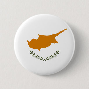 Cyprus Vlag Ronde Button 5,7 Cm