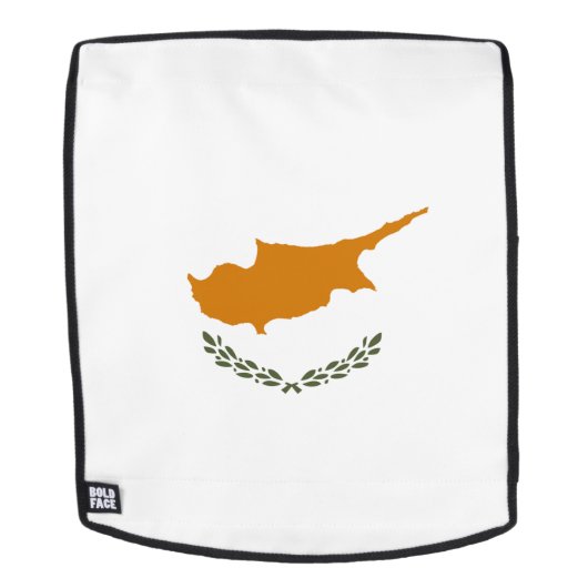 Cyprus Vlag Rugtassen (Verwijderbaar gezicht)