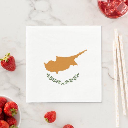 Cyprus vlag servet (Insitu)