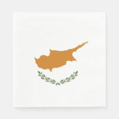 Cyprus vlag servet (Voorkant)