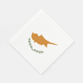 Cyprus vlag servet (Hoek)