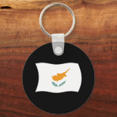 Cyprus Vlag Sleutelhanger (Voorkant)