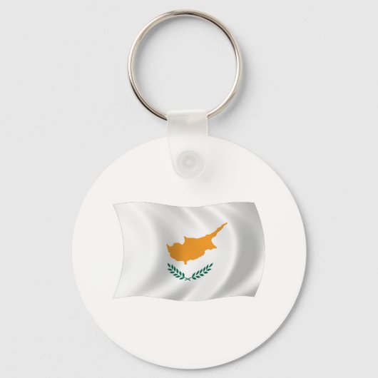Cyprus Vlag Sleutelhanger (Voorkant)