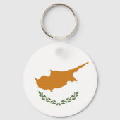 Cyprus vlag sleutelhanger (Voorkant)