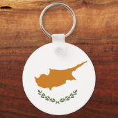 Cyprus vlag sleutelhanger (Voorkant)
