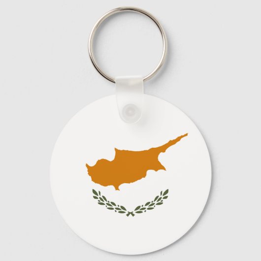 Cyprus Vlag Sleutelhanger (Voorkant)