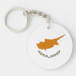 Cyprus Vlag Sleutelhanger