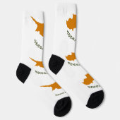 Cyprus Vlag Sokken (Rechts)