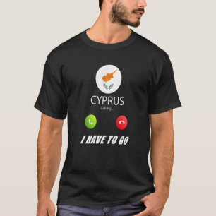 Cyprus Vlag Souvenir Cyprus Roept Roept T-shirt