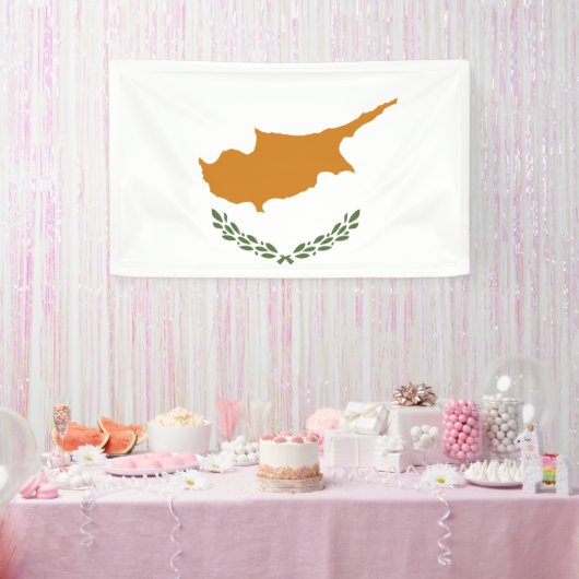 Cyprus vlag spandoek (Feest)