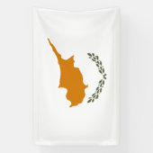 Cyprus Vlag Spandoek (Verticaal)