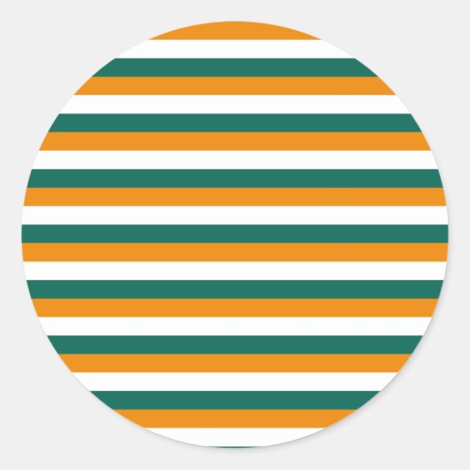 Cyprus vlag strepen ronde sticker (Voorkant)