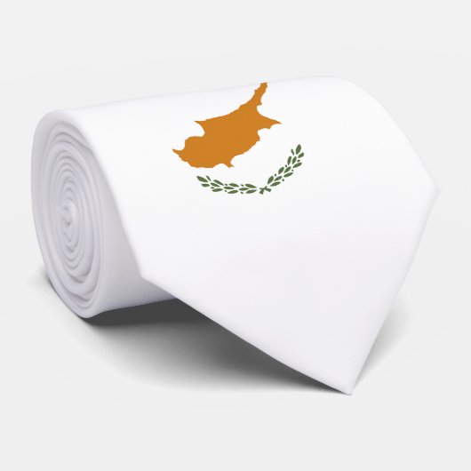 Cyprus vlag stropdas (Opgerold)