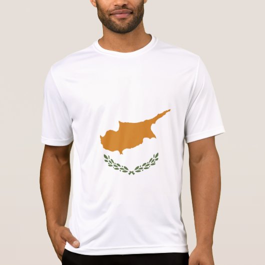 Cyprus vlag t-shirt (Voorkant)
