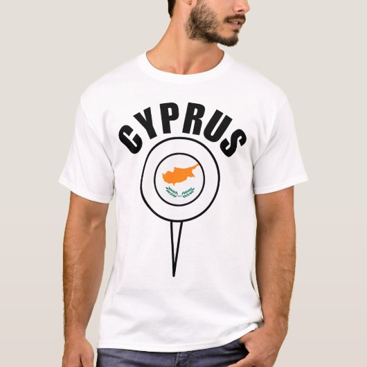 Cyprus vlag t-shirt (Voorkant)